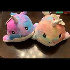 Tie dye Narwhal Squishes